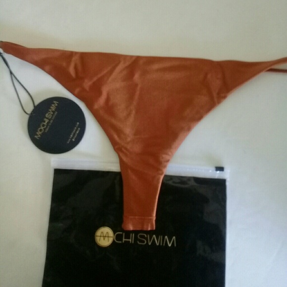 Mochi Swim Bikini Bottom Bronze Color Large Size. - Picture 3 of 6